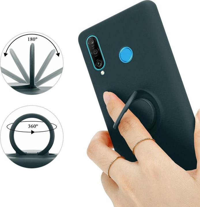 Image du produit Cadorabo TPU Liquid Ring Silicone Case Cover (Huawei P30 Lite)