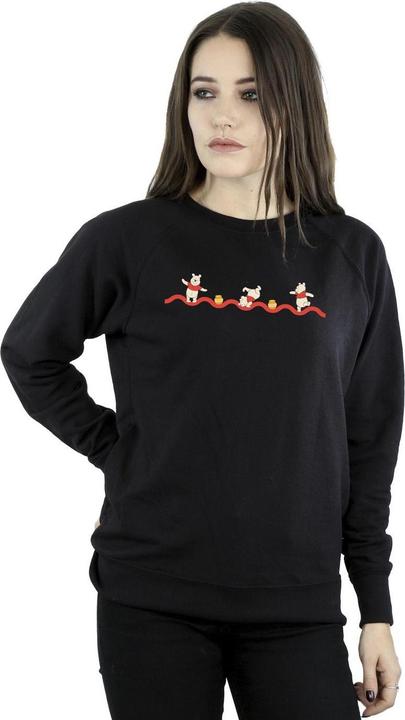 Actual product image Disney Womens/Ladies Winnie The Pooh Hunny Line Sweatshirt (XXL)