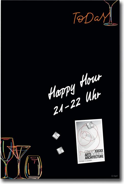 Produktbild Sigel Glas-Magnetboard Artverum mit Design (Magnettafel, 40 x 60 cm)