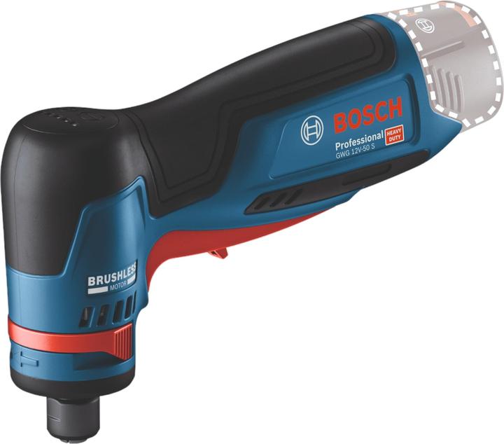 senza batteria, Chiave inglese, Pinza di serraggio con dado di raccordo da 6 mm, Scatola di cartone, Smerigliatrice diritta GWG 12V-50 S