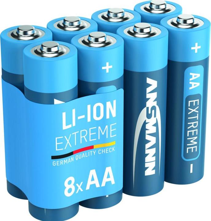 Produktbild Ansmann 4+4 Extreme Lithium AA Mignon LR 6 Big Pack (8 Stk., AA, 2850 mAh)