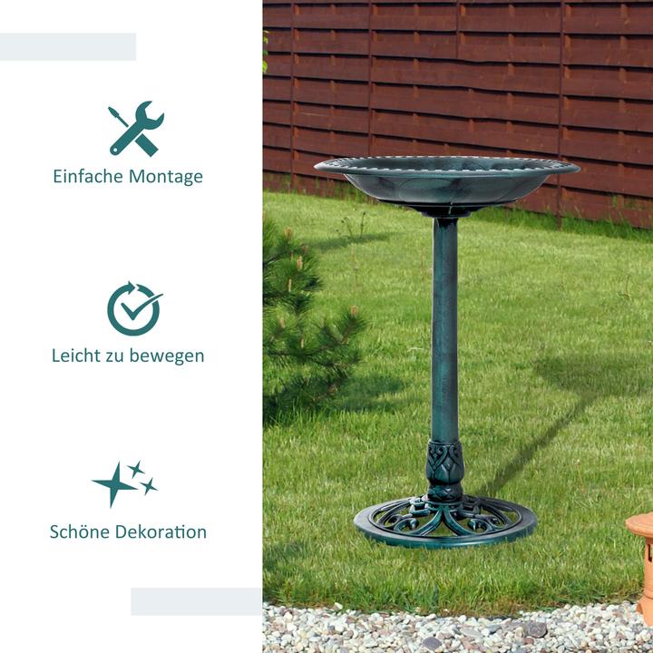 Produktbild Outsunny Vogeltränke mit Ornamentsockel