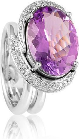 Produktbild Breuning RING - E.AMETHYST/Brill. 0,381 Ct. H/si (62, 585/14 K Gold)