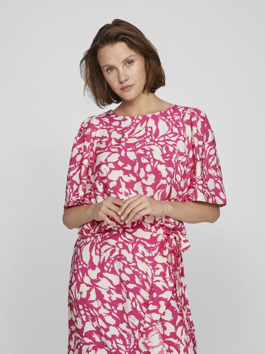 Actual product image Vila Round neck top with short sleeves (36)