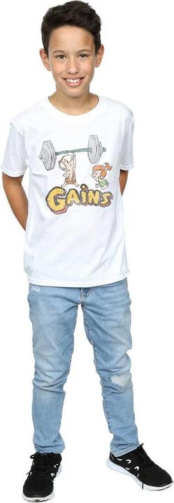 Immagine prodotto The Flintstones Bam Bam Gains Distressed Maglietta Ragazzi (140, 146)
