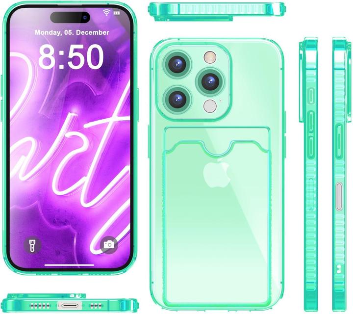Image du produit Nalia Transparent Transparent Silicone Porte-cartes (Apple iPhone 16 Pro Max)