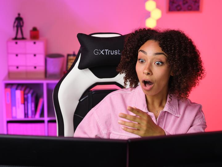 Produktbild Trust GXT714 RUYA Gaming-Stuhl Schwarz/Weiss