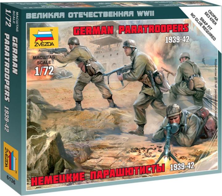 Actual product image Tamiya 1:72 WWII German paratroopers