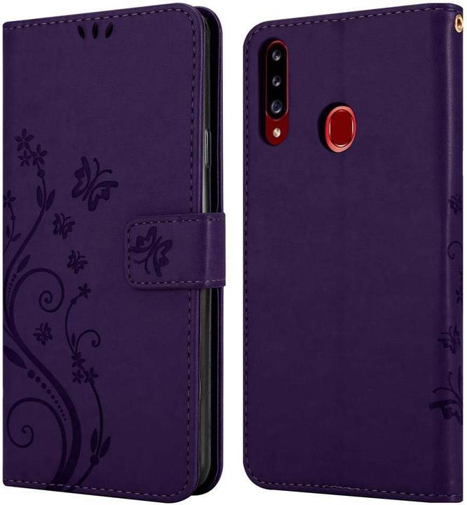 Actual product image Cadorabo Flower Book Cover (Samsung Galaxy A20s)