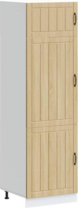 Produktbild VidaXL Küchenschrank Lucca Sonoma-Eiche Holzwerkstoff hoher Küchenschrank (60 x 57 x 207 cm)