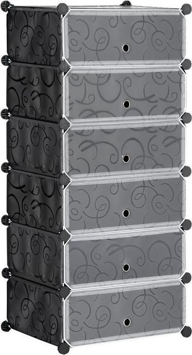 Image du produit Swisshandel24 Boîte de rangement pour chaussures Boîte de rangement pour 6 paires de chaussures Boîte de (49 x 36.5 x 108 cm)