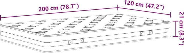 Immagine prodotto VidaXL Saxe (160 x 200 cm, Nucleo della molla)