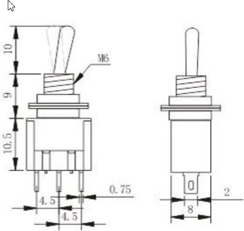 Produktbild Purecrea Kippschalter ON-ON MTS-102