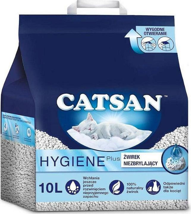 Productafbeelding Catsan Hygiëne Plus (Niet-klonterend, Biologisch afbreekbaar, Neutraliserend, 4.82 kg)