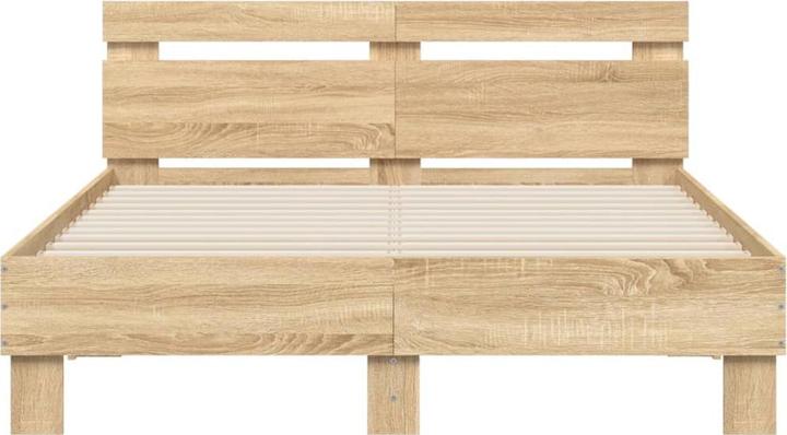 Image du produit VidaXL Cadre de lit avec tête de lit éclairage LED 120 x 190cm (120 x 190 cm)
