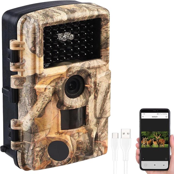 Produktbild VisorTech WLAN-Full-HD-Wildkamera mit Nachtsicht und App