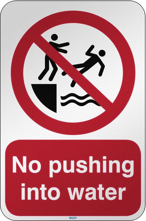 Image du produit Brady ISO Safety Sign - No pushing (pas de poussée)