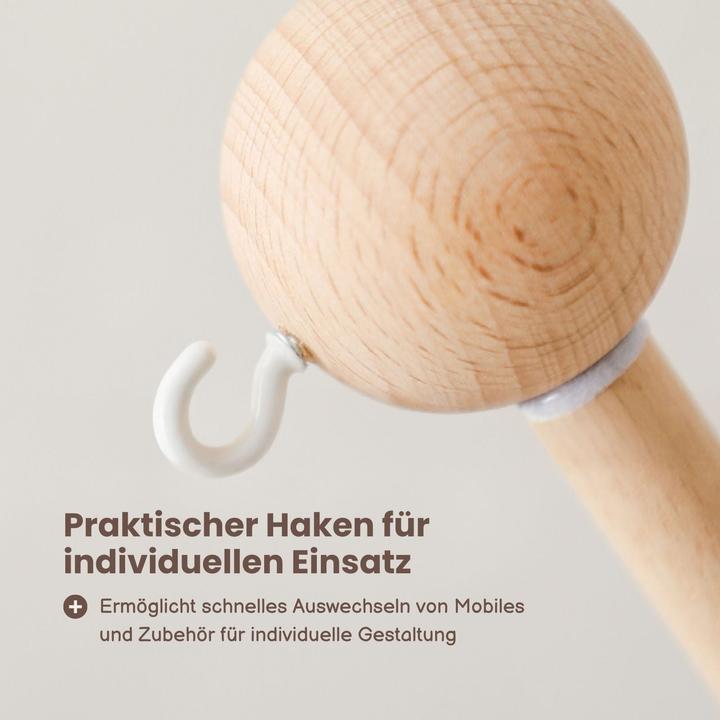 Image du produit Hermex Mobile Halterung Babybett Wolken Glockenhalter Spieluhr Arm
