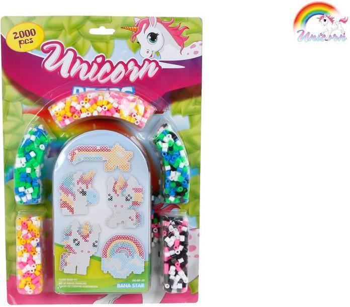 Produktbild Roost Bügelperlen Einhorn-Set 590206 20x30cm
