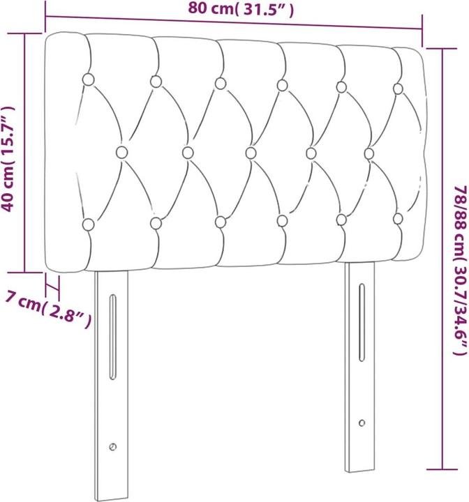 Immagine prodotto VidaXL Fran (80 x 7 x 78/88 cm)