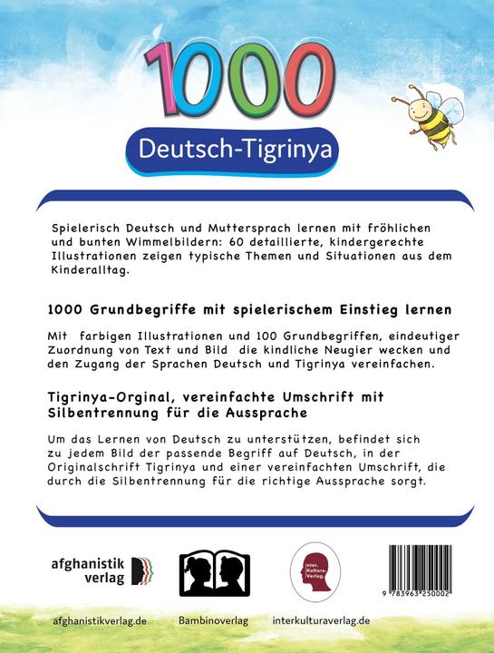 Produktbild Meine ersten 1000 Wörter Bildwörterbuch Deutsch-Tigrinya (Deutsch, TahmineundRustam, 2022)