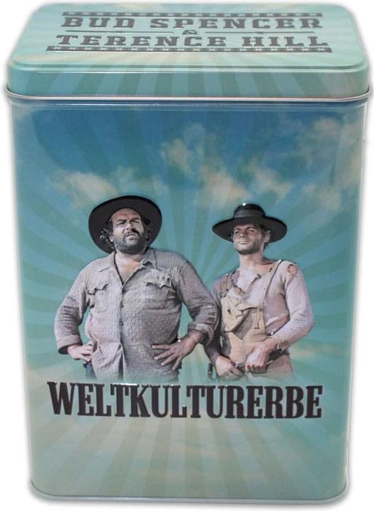 Actual product image Blechwaren Fabrik Braunschweig Bud Spencer & Terence Hill tin can world cultural heritage