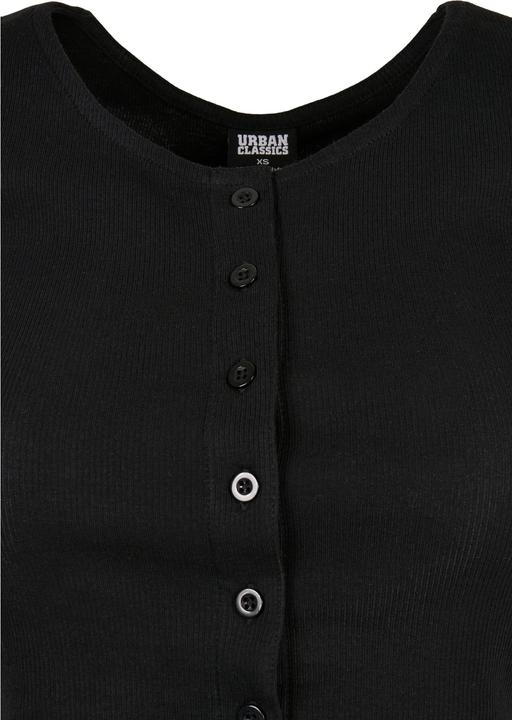 Image du produit Urban Classics Ladies Cropped Button Up Rib Tee (XL)