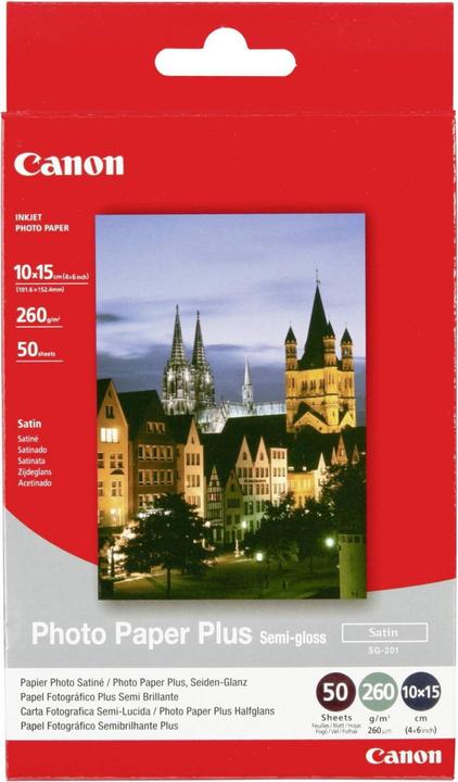 Actual product image Canon SG-201 Plus Semi-Gloss (260 g/m², 10 x 15 cm, 50 x)