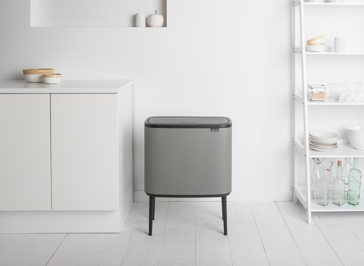 Immagine prodotto Brabantia Pattumiera Bo Touch Bin Mineral Concrete Grey, 3 x 11 L (33 l)