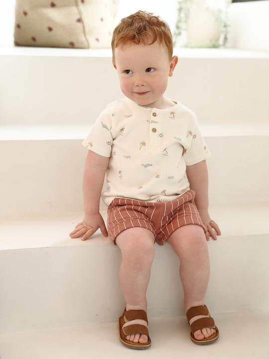 Produktbild Vertbaudet Weiche Baby Musselin-Shorts mit Streifen (74)