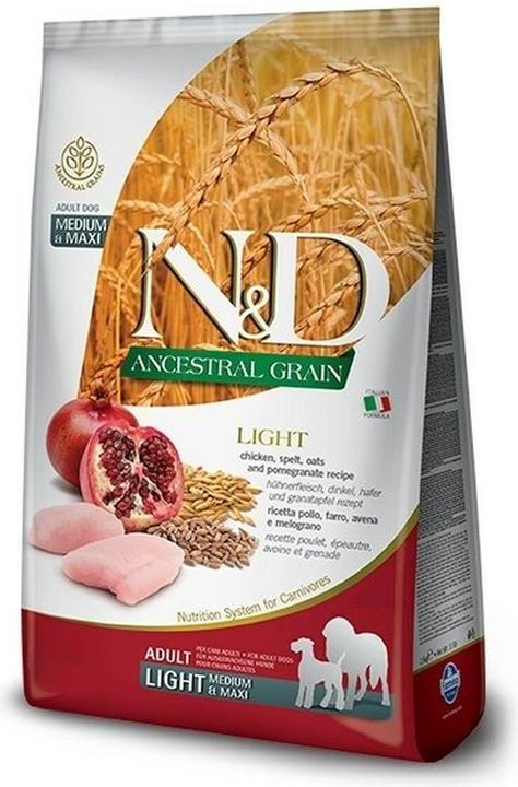 Image du produit Farmina Canine Adult Light Medium/Maxi Poulet & Grenade (12kg) (Adulte, 1 pcs, 12000 g)