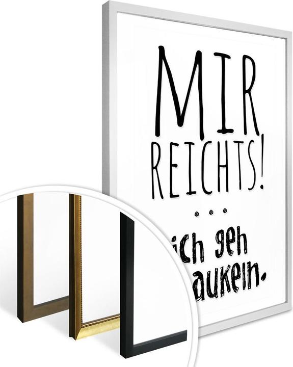 Produktbild Trenddeko Mir reichts, ich geh schaukeln (60 x 80 cm)