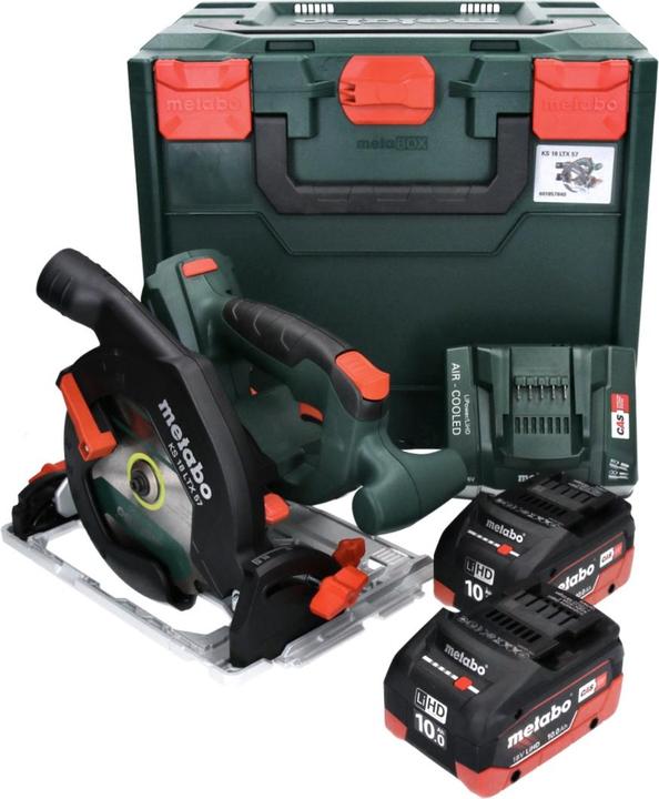 Actual product image Metabo KS 18 LTX 57 Cordless circular saw 18 V 165 x 20 mm ( 601857840 ) + 2x 10.0 Ah battery + charger