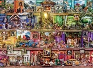 Produktbild Ravensburger Puzzle 1000 Hunde in der Bibliothek (1000 Teile)