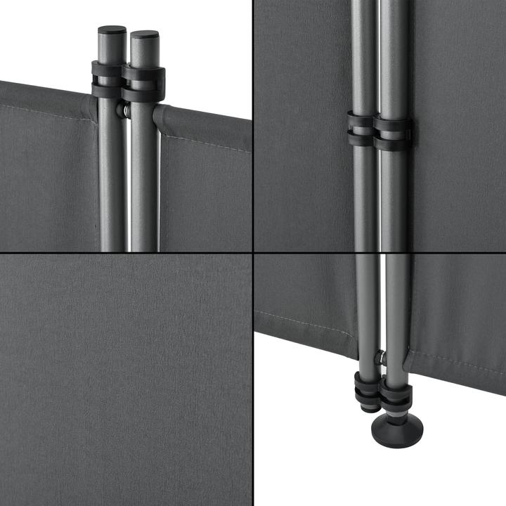 Actual product image Pro-Tec Outdoor partition wall Modica 170x215cm Screen privacy screen Spanish wall garden grey (215 cm)