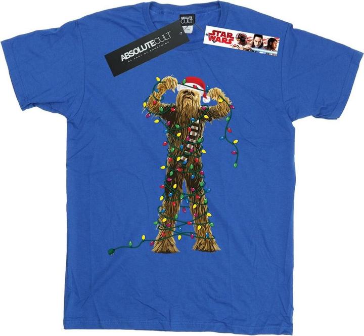 Immagine prodotto Star Wars Chewbacca Christmas Lights Maglietta Uomo (L)