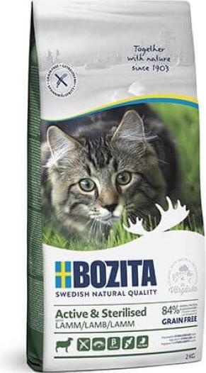 Actual product image Bozita Cat Active & Sterilised Grain Free Lamb (Adult, 1 pcs., 2000 g)