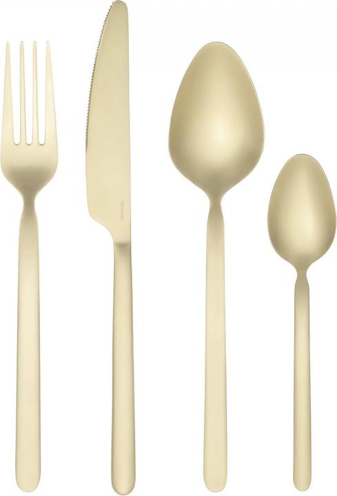 Blomus Besteckgarnitur Stella black 16-teilig (16 Stück, Besteck Set)