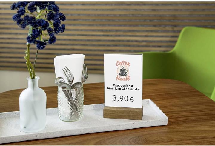 Immagine prodotto Sigel Espositori da tavolo con piede in legno (A6)
