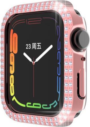 Produktbild Cover-Discount Apple Watch 45mm - Glitzer Strass Schutz Case schwarz