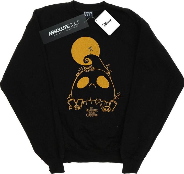 Actual product image Disney Womens/Ladies Nightmare Before Christmas Jack Skellington Cemetary Sweatshirt (XXL)