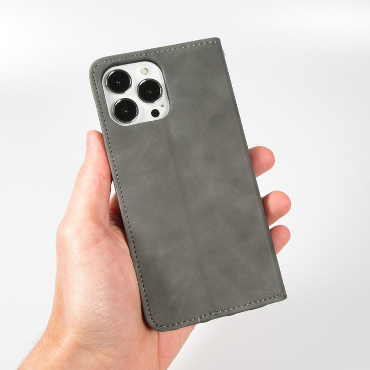 Image du produit PhoneLook Etui cuir Flip Wallet vintage avec fermeture aimantée et compartiment cartes (Apple iPhone 15 Pro Max)