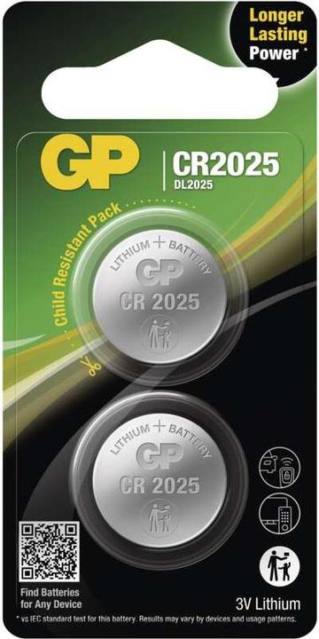 Actual product image GP Batteries Button cells (2 pcs., CR2025, 165 mAh)