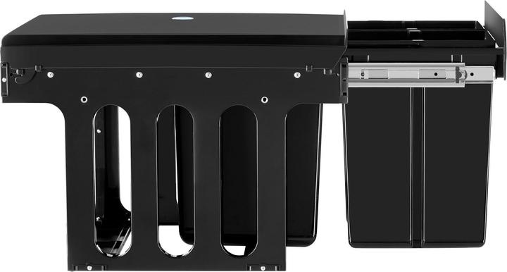 Actual product image tectake Abfallsammler Ashlyn, 3-fach Trennung, 31L, Teleskopschienen (31 l)