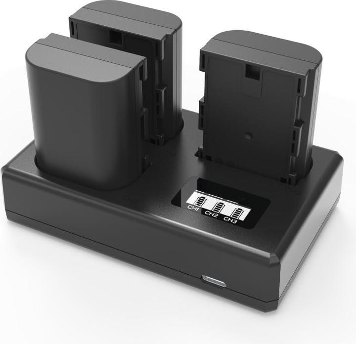 Actual product image Acconic Triple Charger Triple Charger for Nikon EN-EL14 1D3100 D3200 D5100 D5200 P7000 P7700 P7800 incl. (1 pcs.)