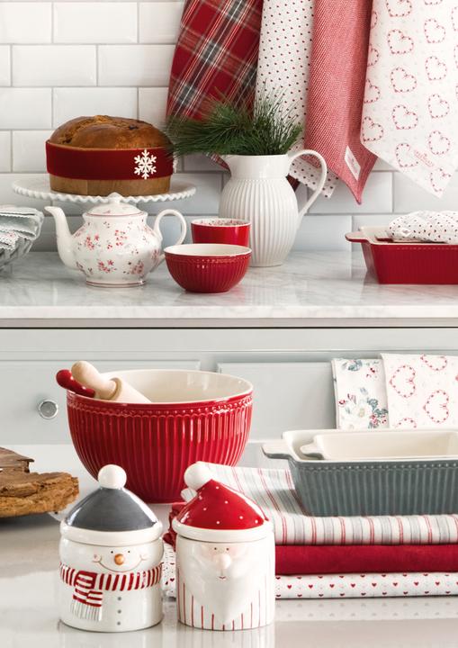 Immagine prodotto Greengate Abella piatto a campana di Natale bianco 14,2cm (1 x, 14.20 cm)
