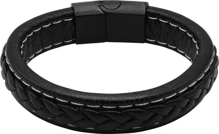 Actual product image Heideman Leather bracelet Jannis (19 cm, Leather, Stainless steel)