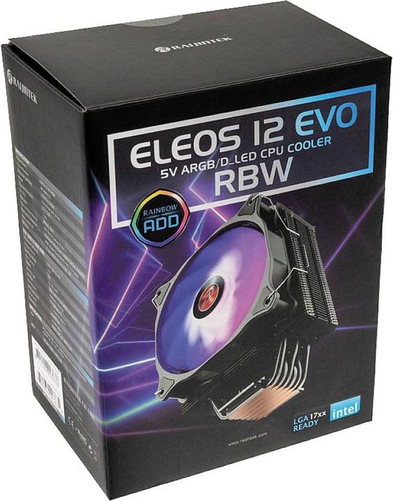 Image du produit Raijintek Refroidisseur CPU ELEOS 12 EVO RBW (164 mm)