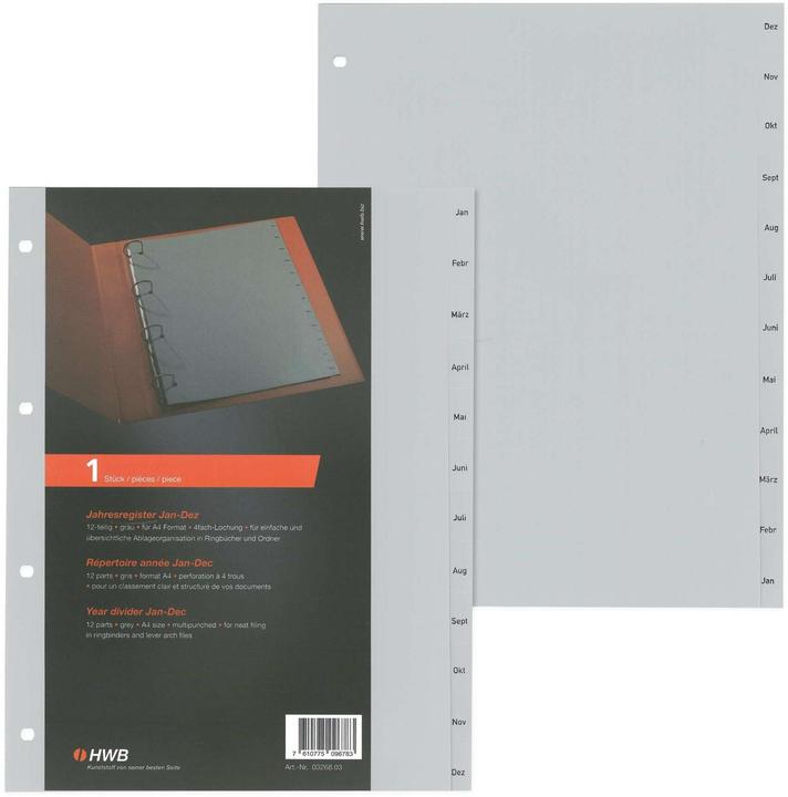 Actual product image Hwb office focus Monats-Register