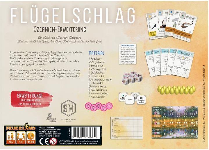 Produktbild Feuerland Flügelschlag: Ozeanien-Erweiterung (Deutsch)